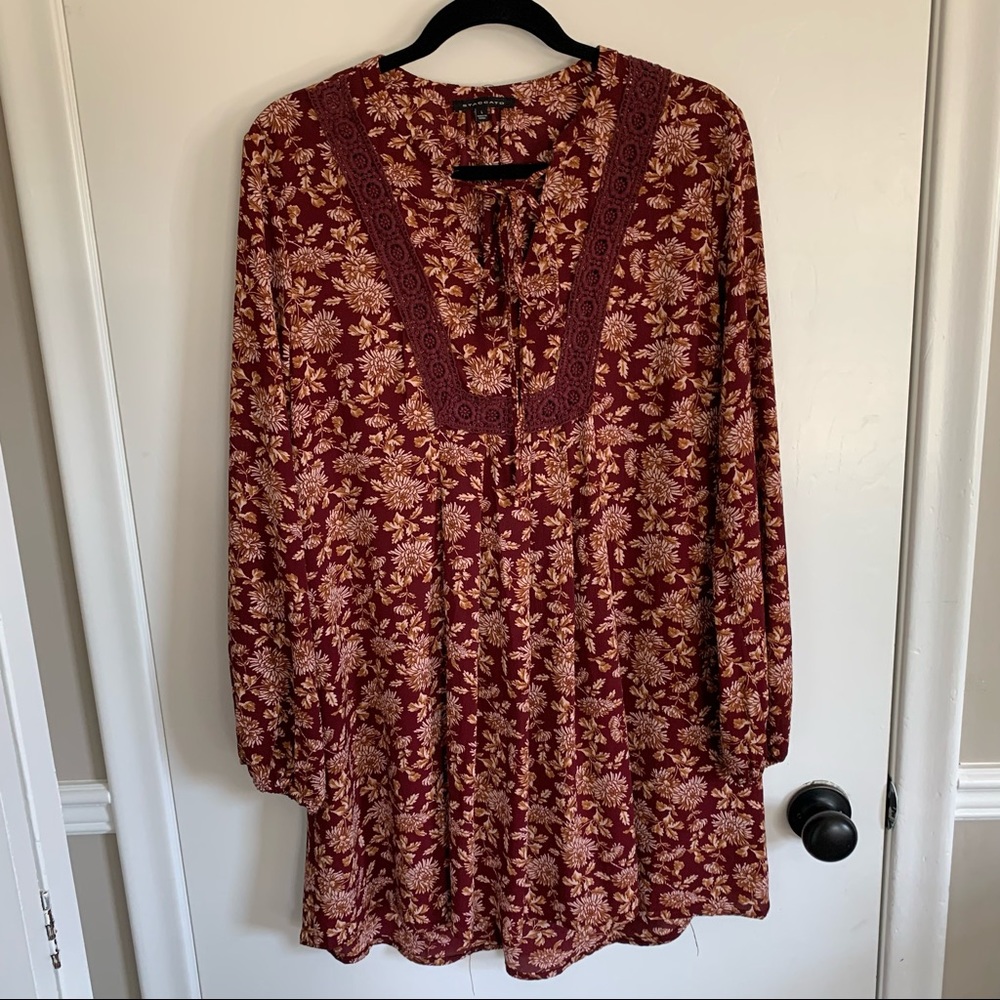 Staccato Floral Dress in large